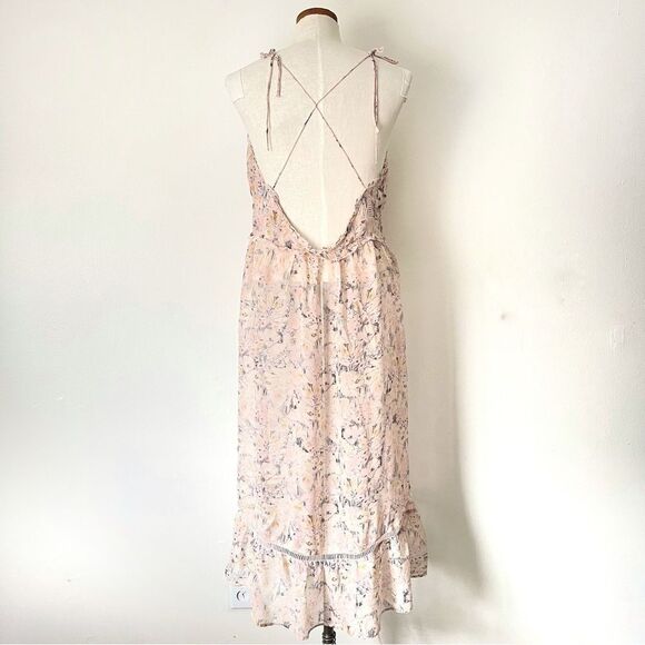 Anthropologie Floral Sheer Curtain Top Maxi length NwOT size Large - Picture 5 of 13
